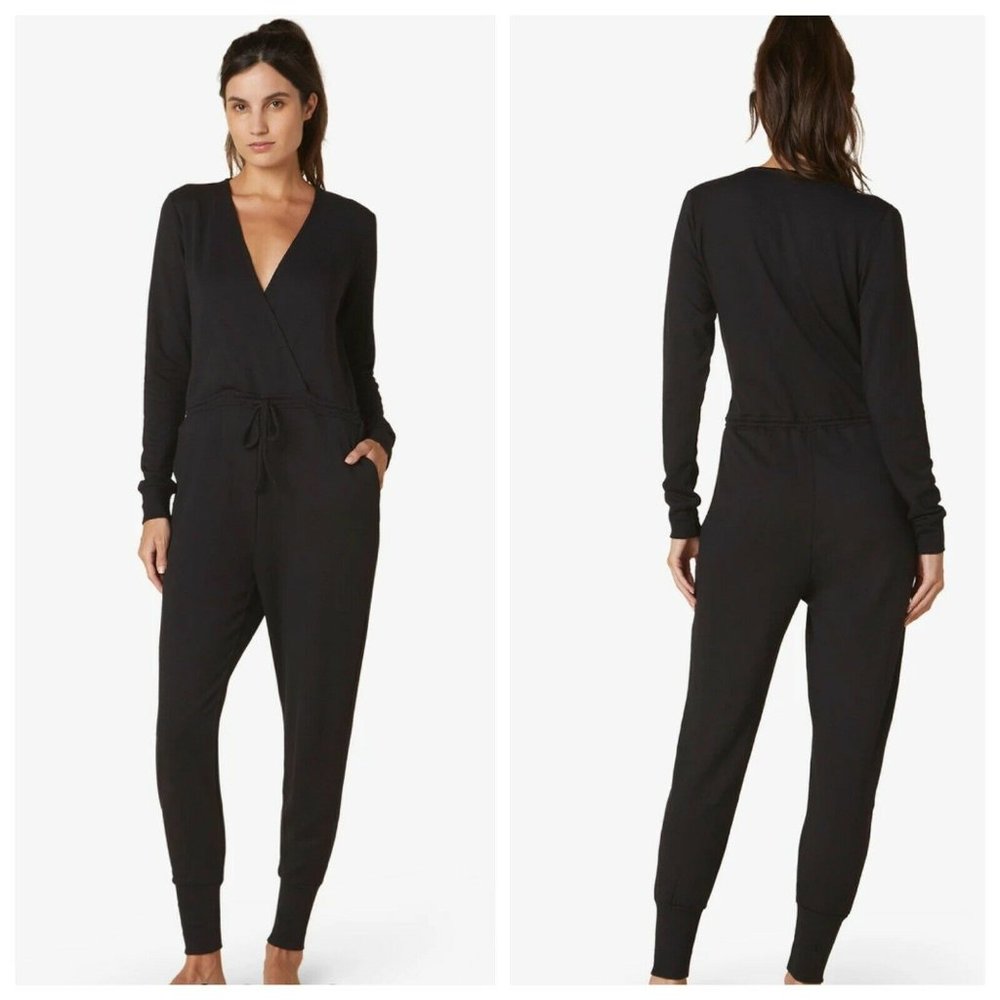 Beyond Yoga Super Soft Stretchy Overlapping Jumpsuit MSRP $162 Size S EUC